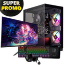 PC Gamer Completo Mancer, AMD RYZEN 5 3400G, 16GB DDR4, SSD 480GB, Kit de Periféricos + Monitor