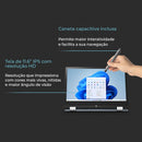 Notebook Positivo Duo 2 em 1 Intel Celeron Windows 11 Home 4GB 128GB, Tela 11.6" IPS HD, Cinza - C4128B-3