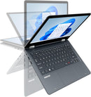 Notebook Positivo Duo 2 em 1 Intel Celeron Windows 11 Home 4GB 128GB, Tela 11.6" IPS HD, Cinza - C4128B-3