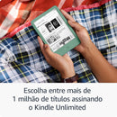 Kindle 16 GB (Última geração) - Leve e compacto, com tela antirreflexo, trocas de página mais rápidas, luz frontal ajustável e bateria de longa duração - Cor Verde