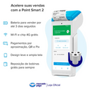 Máquina De Cartão Point Smart 2 4g Wifi