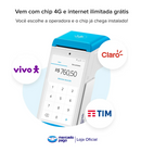 Máquina De Cartão Point Smart 2 4g Wifi