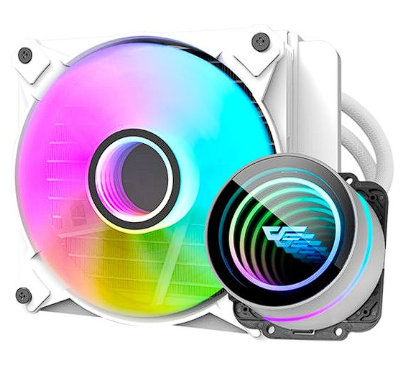 Water Cooler Aigo Darkflash Twister DX120 V2, ARGB, 120mm, Branco, DX120V2WH