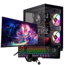 PC Gamer Completo Mancer, AMD RYZEN 5 3400G, 16GB DDR4, SSD 480GB, Kit de Periféricos + Monitor