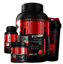 Kit Whey Protein Fusion + Bcaa + Creatina + Shake