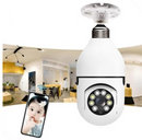 Câmera Lâmpada (100% HD) Usar Cartão De Memória IP Wifi Giratória 360 Full HD Visão Noturna