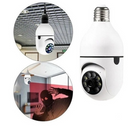 Câmera segurança wifi ip sem fio 360 encaixe lâmpada aplicativo yoosee visão noturna segurança E27 - bivolt