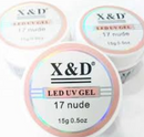 Gel X&d 15g Led Uv Gel para Unhas Xd Profissional Acrigel Alongamento Xed