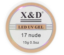 Gel X&d 15g Led Uv Gel para Unhas Xd Profissional Acrigel Alongamento Xed