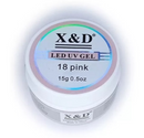 Gel X&d 15g Led Uv Gel para Unhas Xd Profissional Acrigel Alongamento Xed