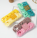 kit 50 xuxinhas Elástico de Cabelo Xuxinha Criança Adulto Rabicó