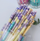 kit com 10 Lápis Borracha Preta - Material Escolar