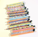 kit com 10 Lápis Borracha Preta - Material Escolar