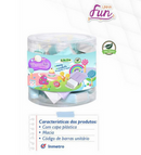 Borracha Escolar Branca - Capinha Tons Pastéis