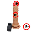 Pênis Prótese Peniana C/ventosa/vibrador/silicone19cm