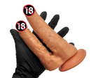 Consolo Dildo DP Dupla Penetração Prótese Peniana Com Ventosa Dois Pênis Pinto Sex Shop