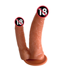 Consolo Dildo DP Dupla Penetração Prótese Peniana Com Ventosa Dois Pênis Pinto Sex Shop