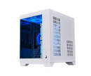 Gabinete Gamer Rise Mode Galaxy Glass M Mini, M-ATX, Lateral e Frontal em Vidro Temperado, Branco - RM-GA-GGMN-FW