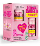 Kit Especial Desmaia Cabelo Forever Liss Com Shampoo 300ml E Máscara 200g
