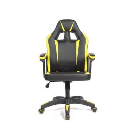 Cadeira Gamer Fortt Lípsia, Até 120KG, Reclinável, Preto e Amarelo - Cgf002-am