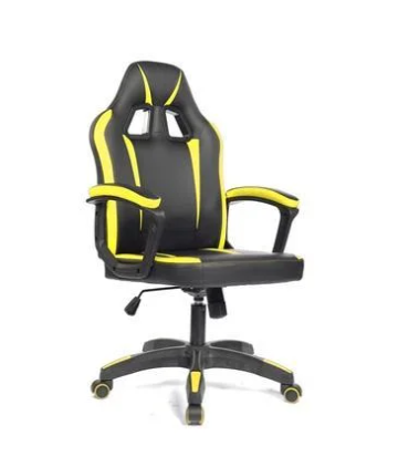 Cadeira Gamer Fortt Lípsia, Até 120KG, Reclinável, Preto e Amarelo - Cgf002-am