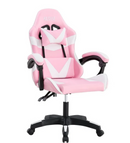 Cadeira Giratória Gamer Kl1 - Branco e Rosa Branco e Rosa
