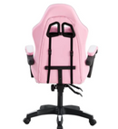 Cadeira Giratória Gamer Kl1 - Branco e Rosa Branco e Rosa