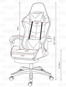 Cadeira Gamer Fortt xiamen Amarela - Cgf011-am Preto
