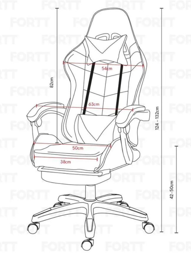 Cadeira Gamer Fortt xiamen Amarela - Cgf011-am Preto