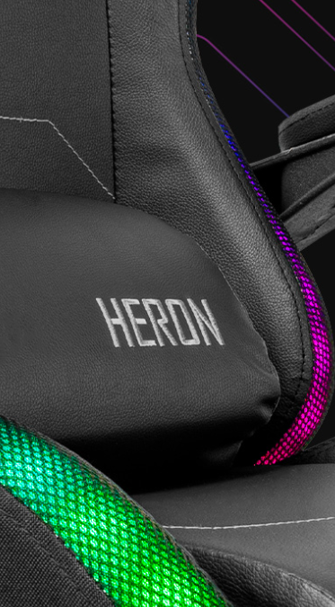 Cadeira Gamer TGT Heron, RGB, Espuma Moldada, Preto, TGT-HR-RGB01