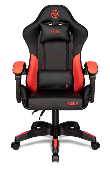 Cadeira Gamer TGT Heron, Preta e Vermelha, TGT-HR-BRD01