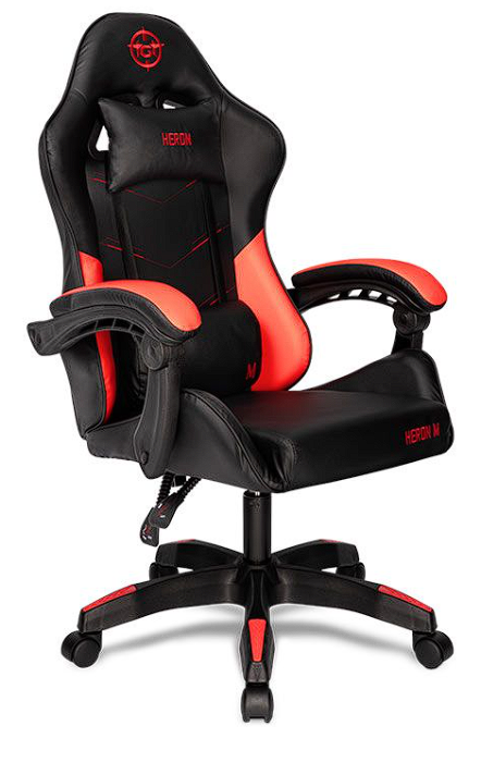 Cadeira Gamer TGT Heron, Preta e Vermelha, TGT-HR-BRD01