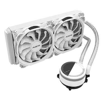 Water Cooler Alseye Max M240, RGB,240mm, Branco, M240-WHITE