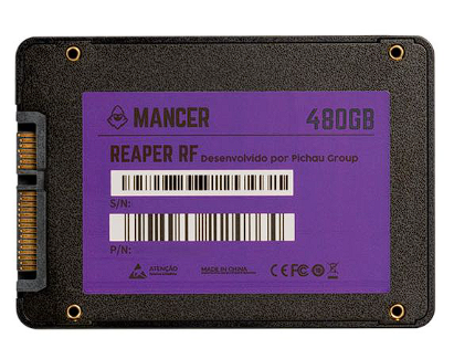 SSD Mancer Reaper RF, 480GB, 2.5, Sata III 6GB/s, Leitura 500MB/s, Gravacao 450MB/s, MCR-RPRF-480GB