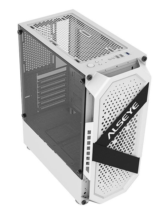 Gabinete Gamer Alseye Cream, Mid-Tower, Lateral de Vidro, Branco, CREAM-WH