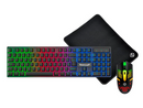 Combo Gamer TGT Fal, Rainbow, Teclado ABNT2, Mouse 1600DPI, Mousepad Pequeno, TGT-FAL-RBW03