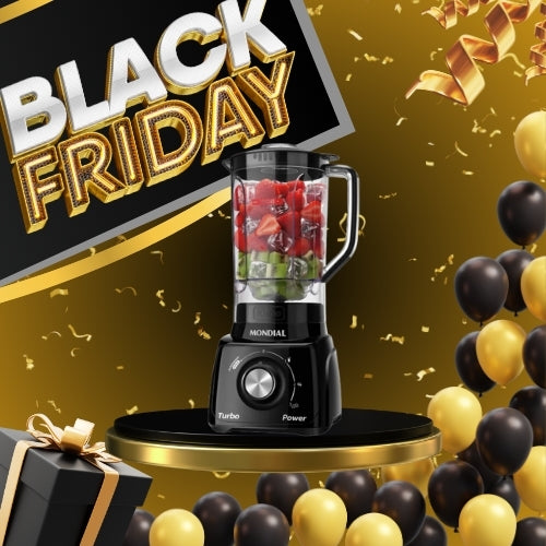 Liquidificador Mondial Turbo Power 550W L-99 FB com Copo 2,7L – 2 Velocidades + Pulsar