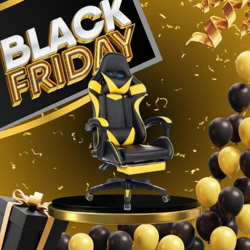 Cadeira Gamer Fortt xiamen Amarela - Cgf011-am Preto