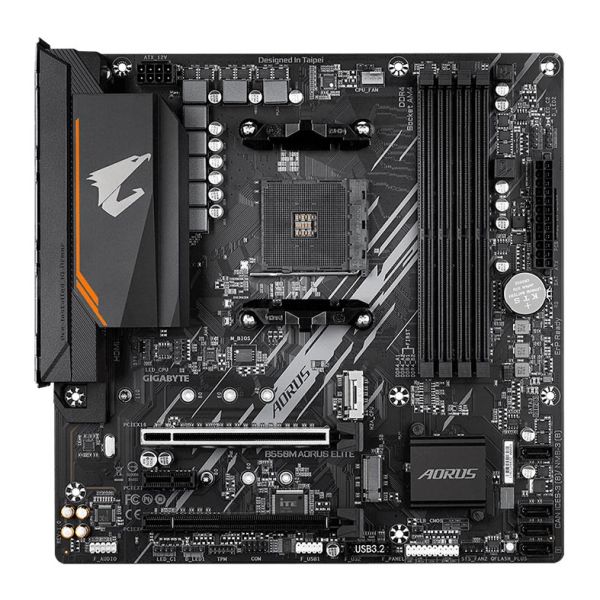 Placa Mae Gigabyte B550M Aorus Elite, DDR4, Socket AMD AM4, M-ATX, Chipset AMD B550, B550M-AORUS-ELITE