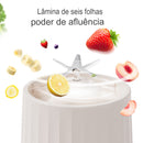 Mini Liquidificador 6 Lâminas Portátil Recarregável